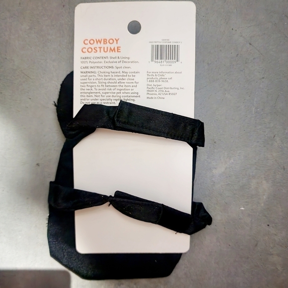 NWT Thrills & Chills Pet Reptile Cowboy Halloween Costume Bearded Dragon New - Picture 2 of 5